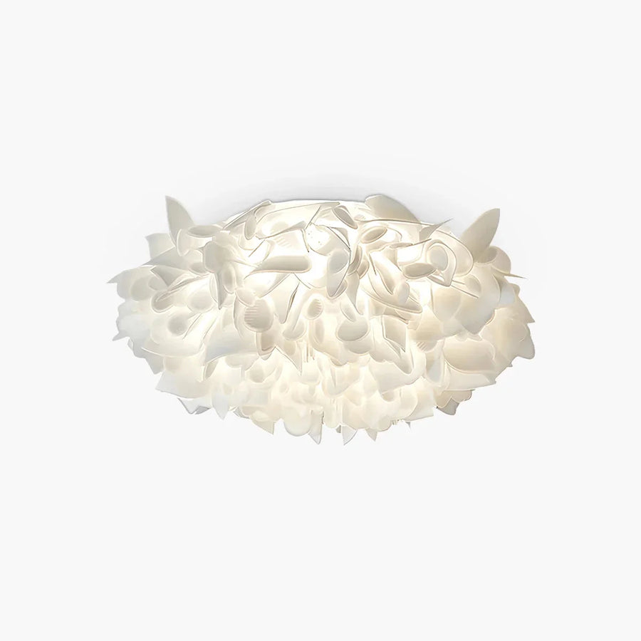 Lampa Sufitowa Glamour z Dekoracyjnymi Płatkami Kwiatów Flush Mount