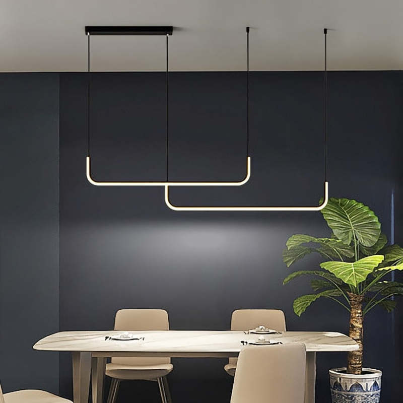 Lampa Wisząca Minimalistyczna z Regulowaną Długością Kabla LED