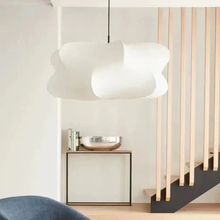 Lampa Wisząca Skandynawska z Organicznym Kloszem w Stylu Wabi Sabi