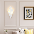 Kinkiet Art Deco z Geometrycznym Wzorem w Kształcie Wachlarza