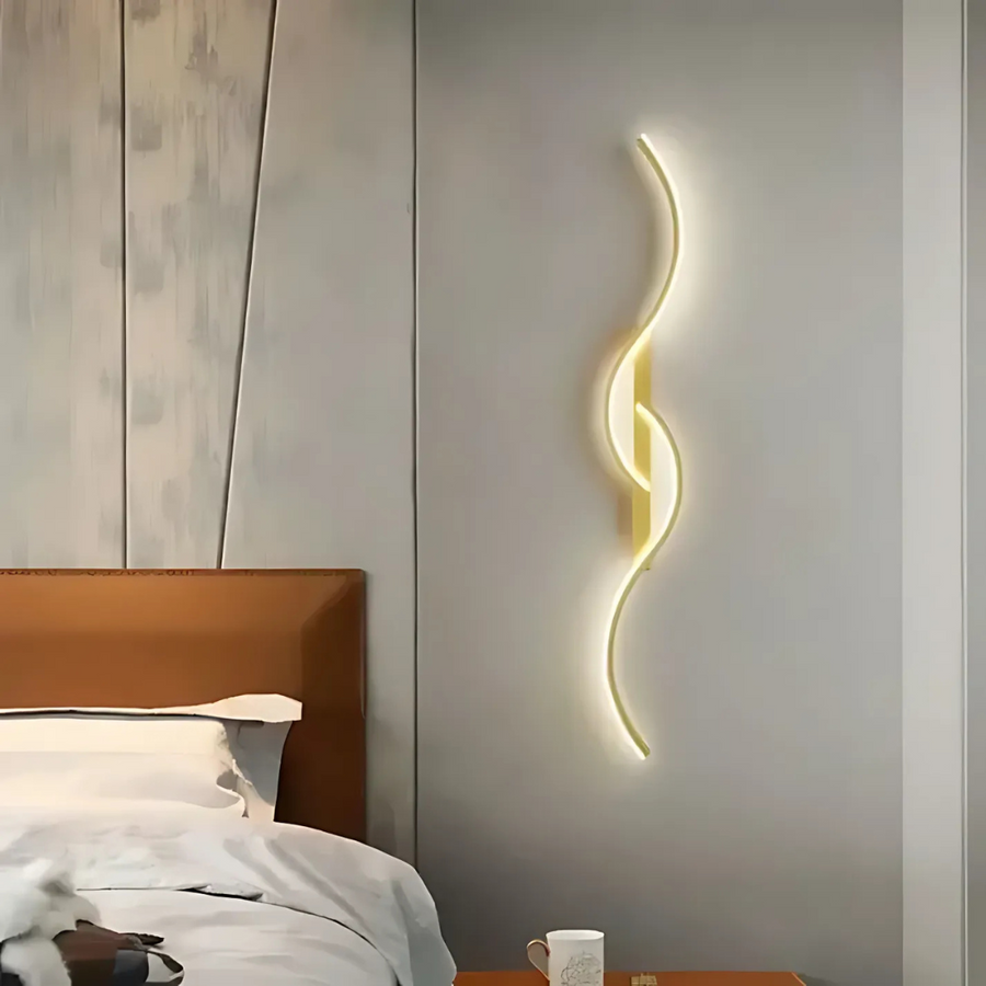 Kinkiet Nowoczesny Minimalistyczny z Podwójną Falą LED