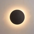 Kinkiet Ścienny Minimalistyczny z Okrągłą Tarczą i Podświetleniem Halo