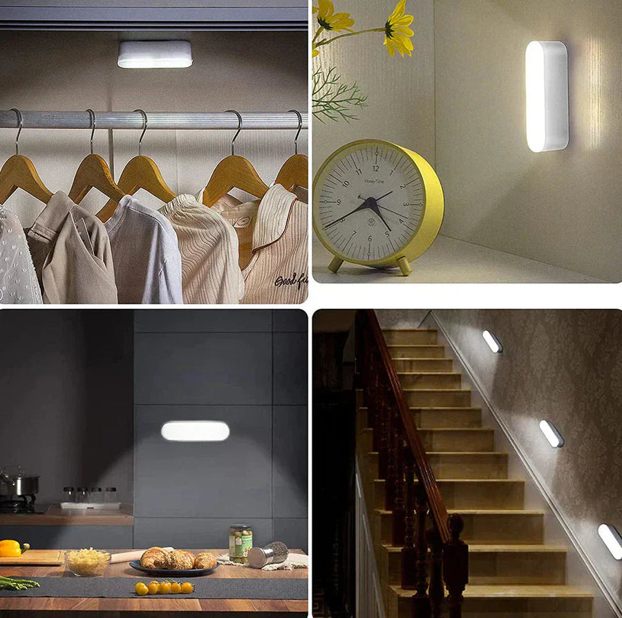 Lampa Ścienna Minimalistyczna z Czujnikiem Ruchu i Ładowaniem USB