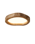 Lampa Sufitowa Boho z Organiczną Ramą w Stylu Drewna