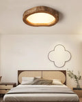Lampa Sufitowa Boho z Organiczną Ramą w Stylu Drewna