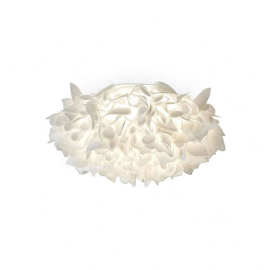 Lampa Sufitowa Glamour z Dekoracyjnymi Płatkami Kwiatów Flush Mount
