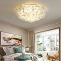 Lampa Sufitowa Glamour z Dekoracyjnymi Płatkami Kwiatów Flush Mount