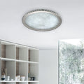 Lampa Sufitowa Glamour z Kryształami i Okrągłą Konstrukcją