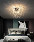 Lampa Sufitowa Glamour z Kryształami w Kształcie Dmuchawca