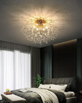 Lampa Sufitowa Glamour z Kryształami w Kształcie Dmuchawca