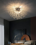 Lampa Sufitowa Glamour z Kryształami w Kształcie Dmuchawca