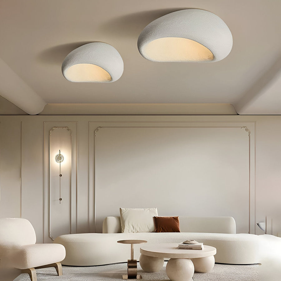 Lampa Sufitowa Minimalistyczna w Stylu Wabi Sabi z Organiczną Formą