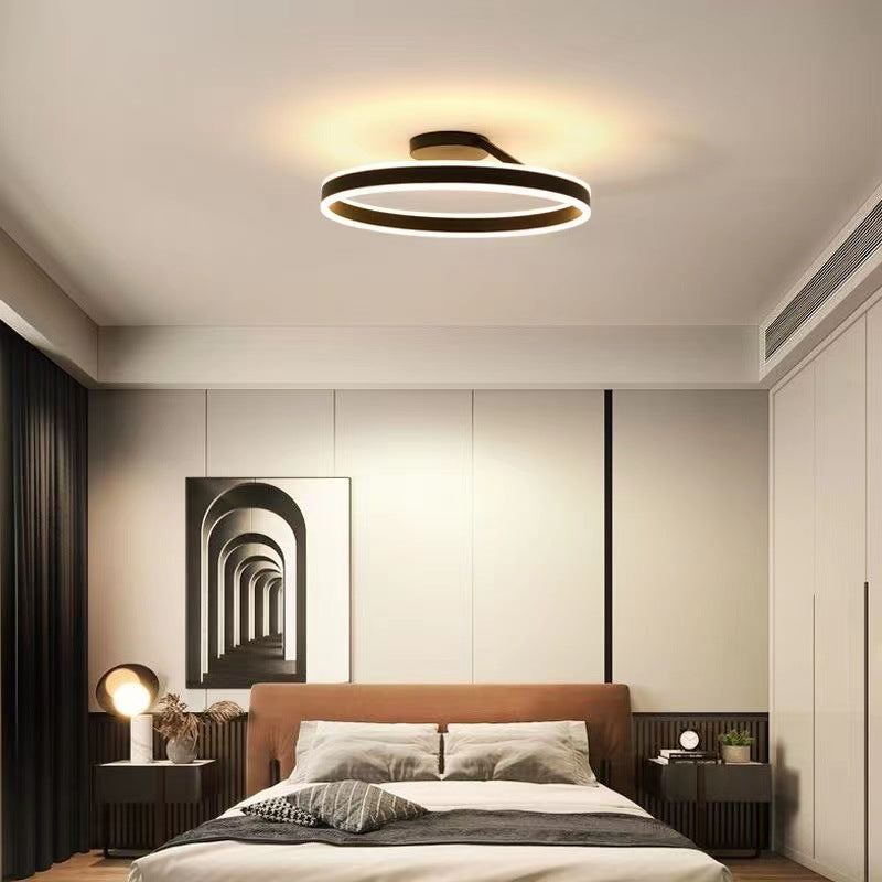 Lampa Sufitowa Minimalistyczna z Okrągłym Pierścieniem i Ściemnianiem