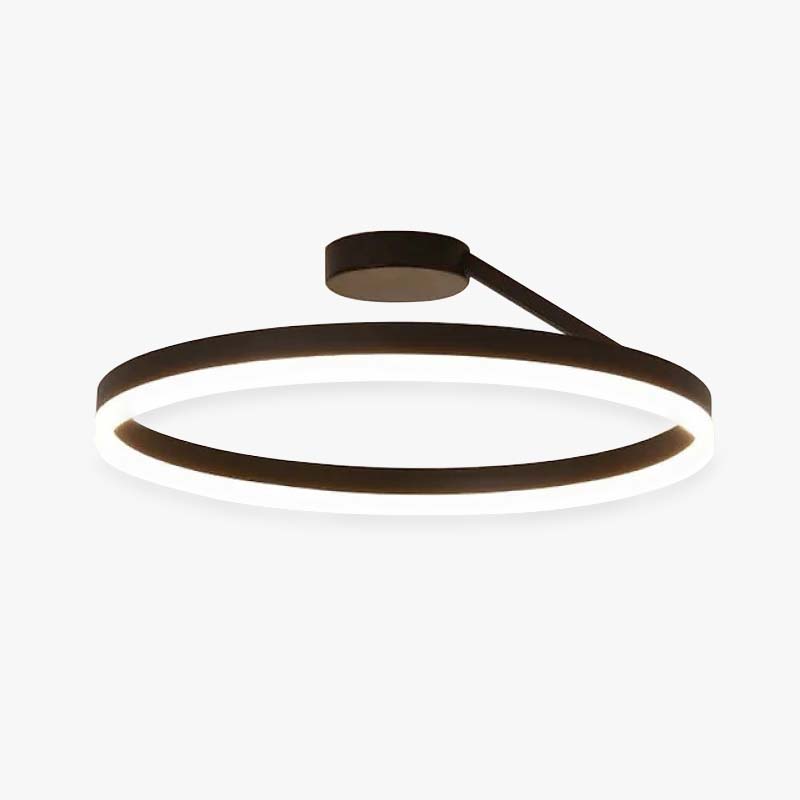 Lampa Sufitowa Minimalistyczna z Okrągłym Pierścieniem i Ściemnianiem