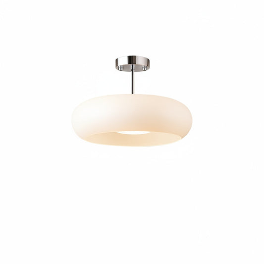 Lampa Sufitowa Retro z Owalnym Kloszem Szklanym