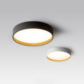 Lampa Sufitowa Skandynawska Okrągła z Drewnianym Wykończeniem i Kloszem Akrylowym