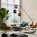 Lampa Wisząca Art Deco ze Szklanym Kloszem w Kształcie Kuli