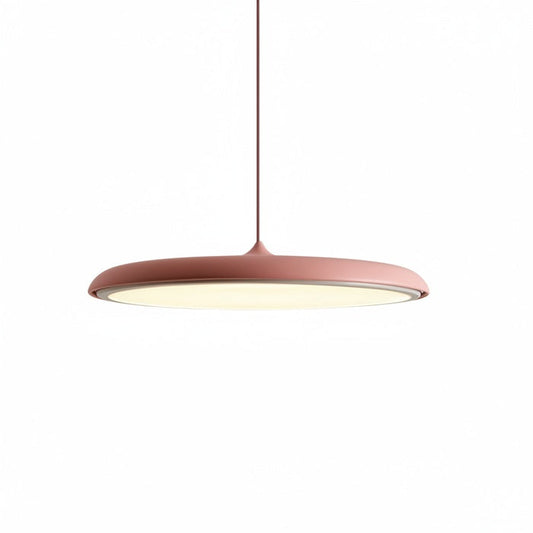 Lampa Wisząca Minimalistyczna z Okrągłym Kloszem i Wbudowanym Źródłem Światła