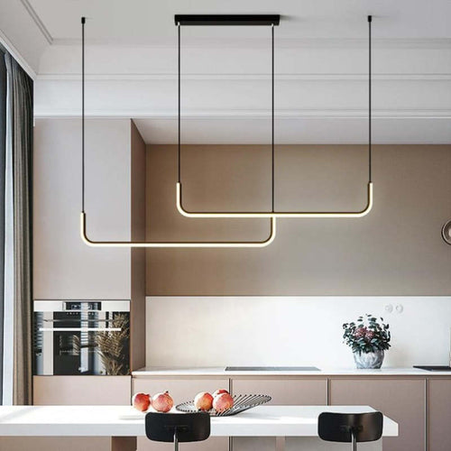Lampa Wisząca Minimalistyczna z Regulowaną Długością Kabla LED