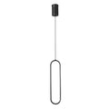 Lampa Wisząca Minimalistyczna z Wbudowanym LED i Owalnym Kloszem