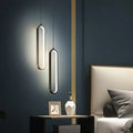 Lampa Wisząca Minimalistyczna z Wbudowanym LED i Owalnym Kloszem