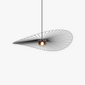 Lampa Wisząca Nowoczesna z Asymetrycznym Kloszem Drucianym