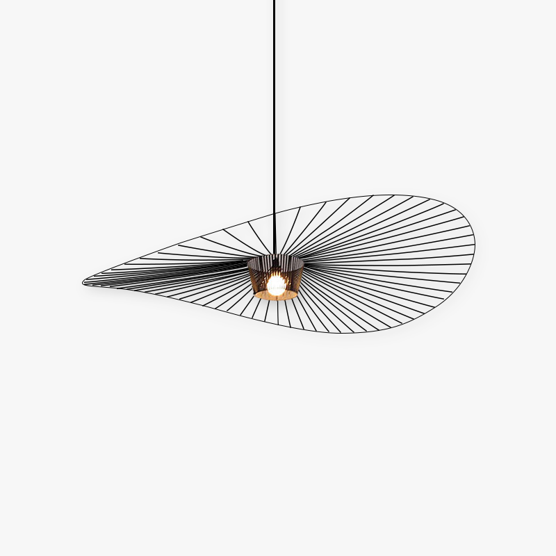 Lampa Wisząca Nowoczesna z Asymetrycznym Kloszem Drucianym