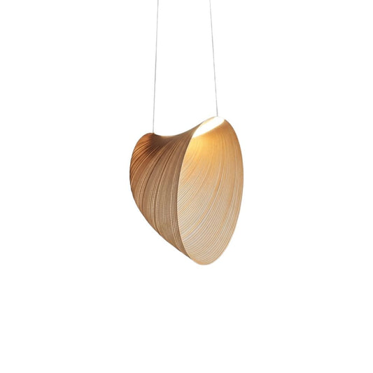 Lampa Wisząca Organiczna z Drewna Brzozowego w Stylu Skandynawskim