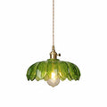 Lampa Wisząca Vintage z Kloszem w Kształcie Kwiatu
