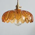 Lampa Wisząca Vintage z Kloszem w Kształcie Kwiatu