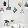 Skandynawska Lampa Wisząca z Regulowanym Kloszem